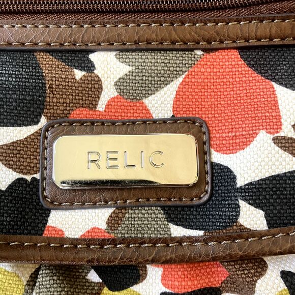 Relic Brand Collection Handbag Vintage Style Canvas Floral Camouflage Tote Purse - Picture 4 of 11